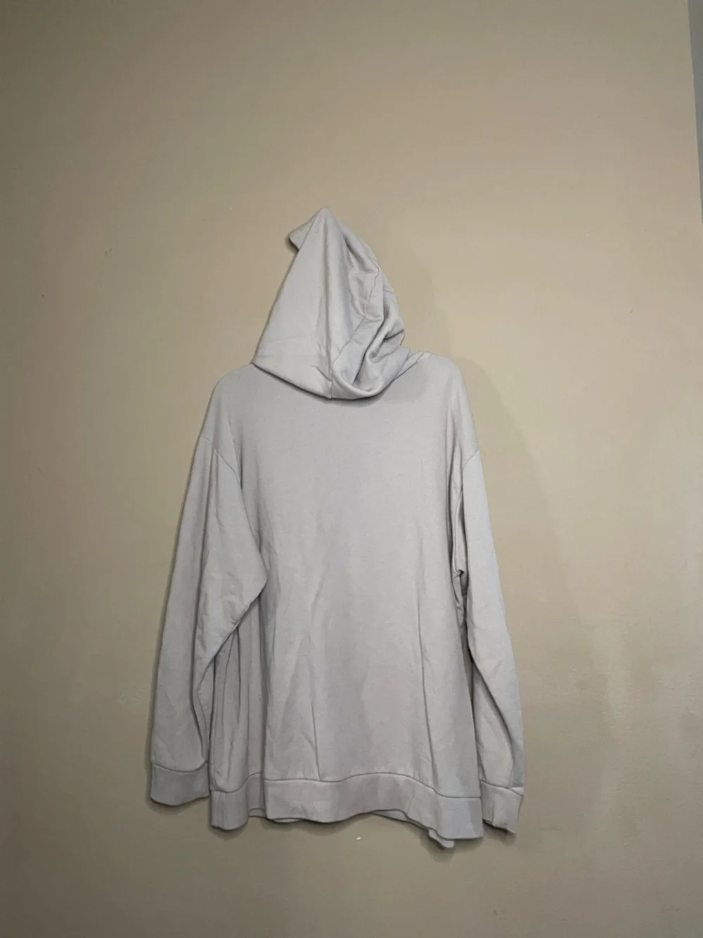 PINK Victoria's Secret Light Gray Crewneck Hoodie SZ XL - Picture 4 of 4